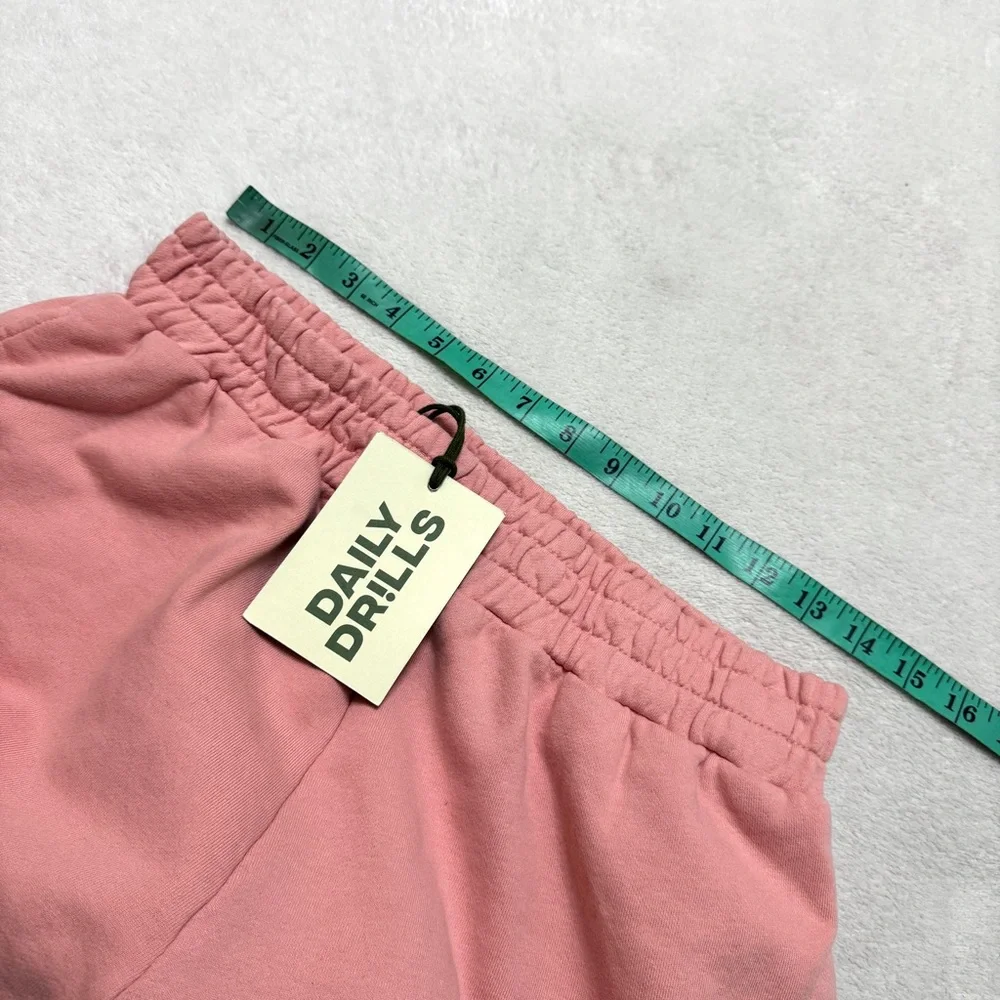 Daily Drills sz M / L Shorts Sweatshorts Terry High Waist - Picture 7 of 8